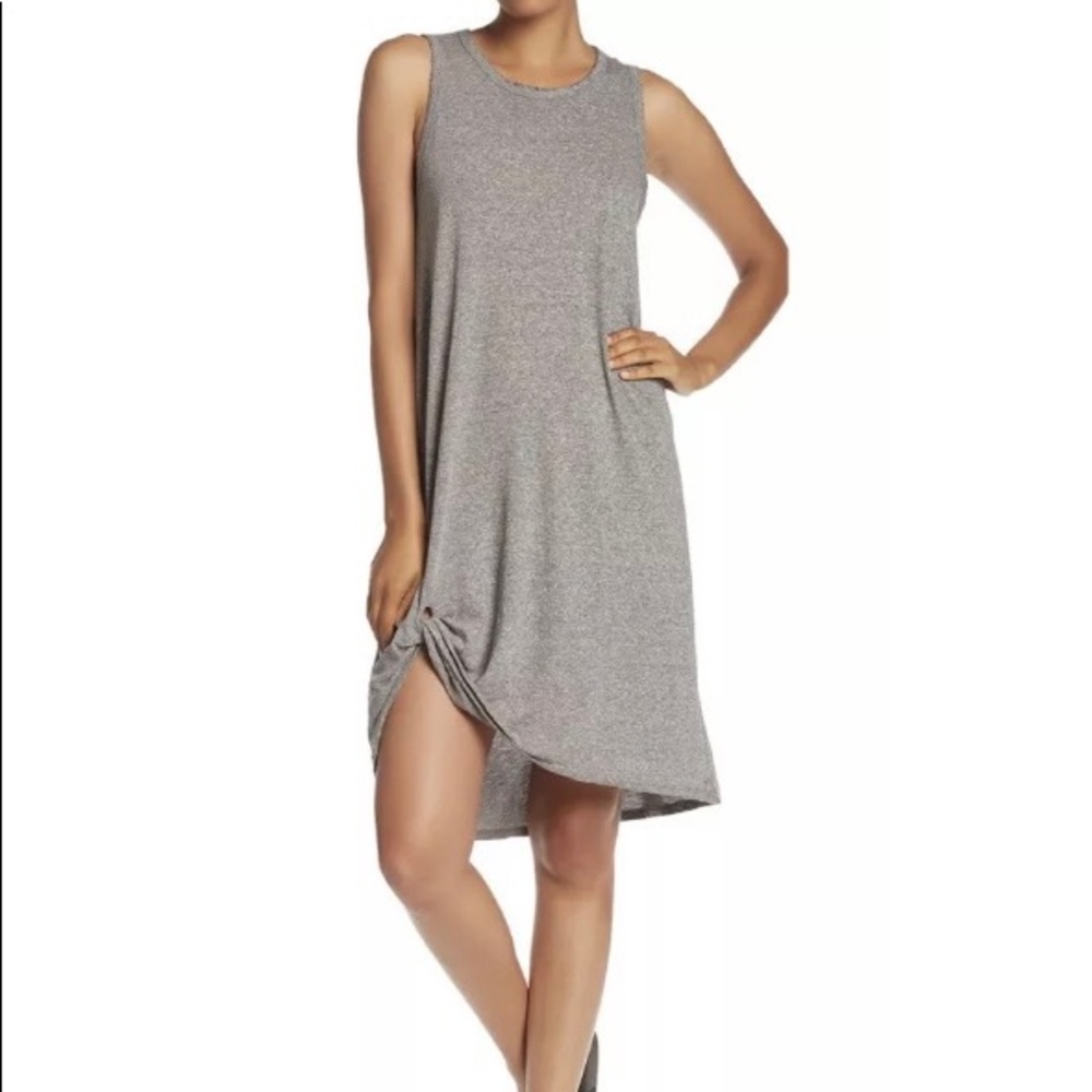 n:Philanthropy Boo Heathered Twist Hem Tank Dress